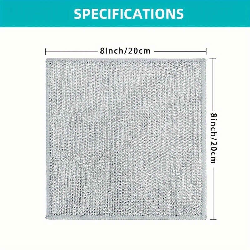 2023 New Multipurpose Wire Dishwashing Rags for Wet and Dry,  Multifunctional Non-Scratch Wire Dishcloth, Scrub Dish Cloths for Washing  Dishes, Sinks