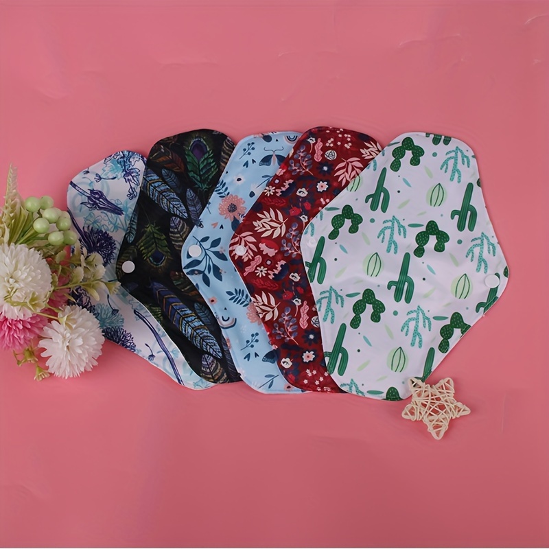 Random Color Reusable Menstrual Pads Bamboo Cloth Pads Heavy - Temu Canada