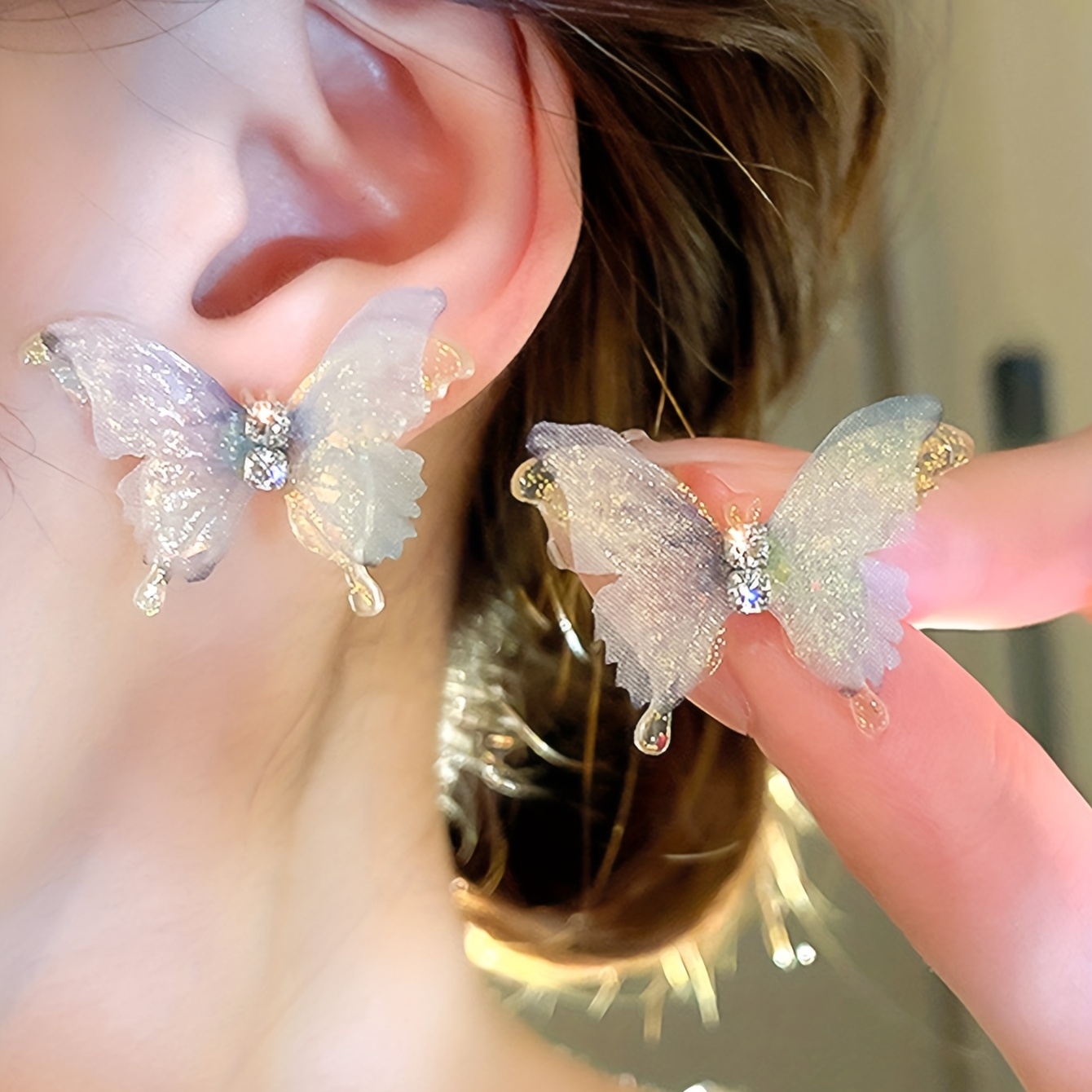 Fairy Earrings - Arabella In Silver
