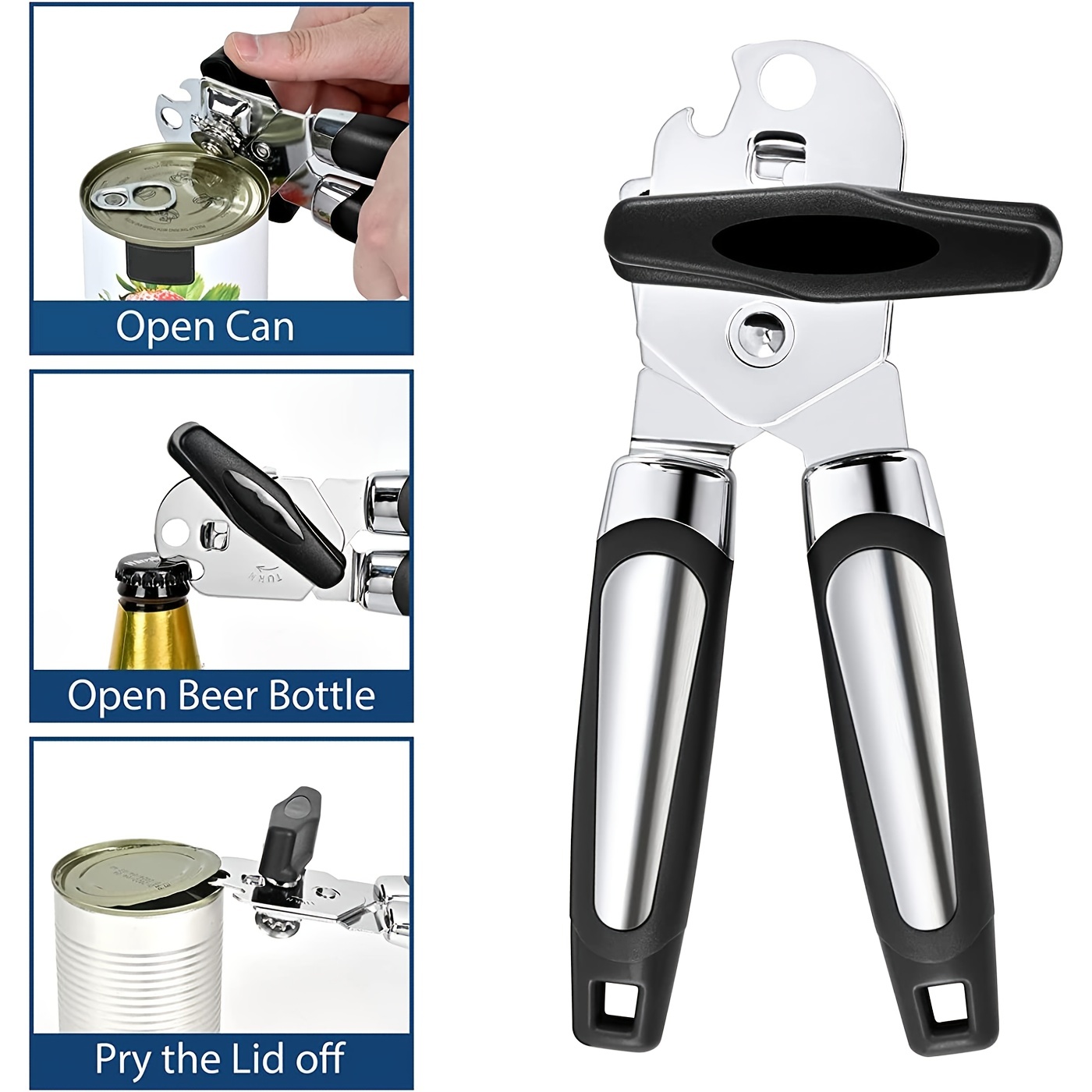 Hand Crank Can Opener Large Commercial Steel Manual Heavy Duty