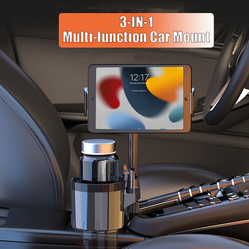 APPS2Car Soporte universal para automóvil [2 en 1] con ranura de CD para  tableta de 7 a 12.4 pulgadas, reproductor de CD soporte de teléfono celular  para teléfono inteligente de 3.5 a 7 pulgadas, : Electrónica 