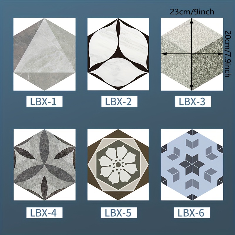 Adesivo bagno piastrelle geometriche - TenStickers