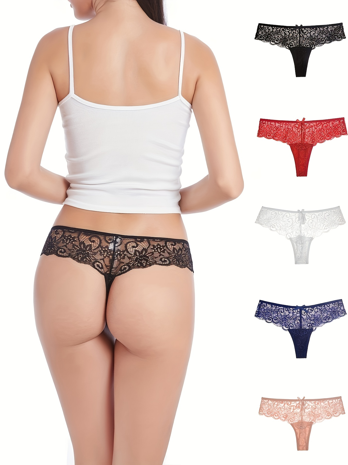 Bow Tie Briefs Comfy Breathable Low Waist Intimates Panties - Temu