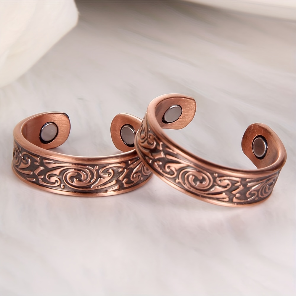 Magnetic Copper Bracelet Ring For Women 99.99% Pure Copper - Temu