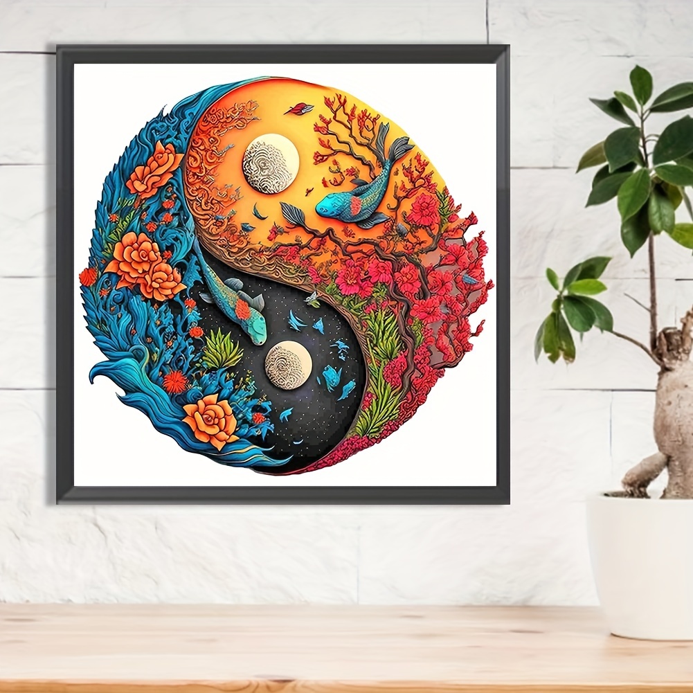 Tai Chi Pattern Diamond Painting Kits Full Diamond 5d Art Embroidery Cross  Stitch Painting Diamond Painting Art Diy Handmade Crafts Wall Decor Home  Decor Ornaments No Frame - Temu