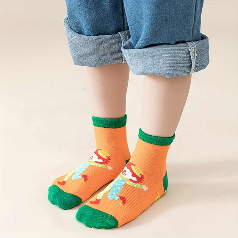 Calcetines Antideslizantes Algodón En Colores Variados Niños - Temu Mexico