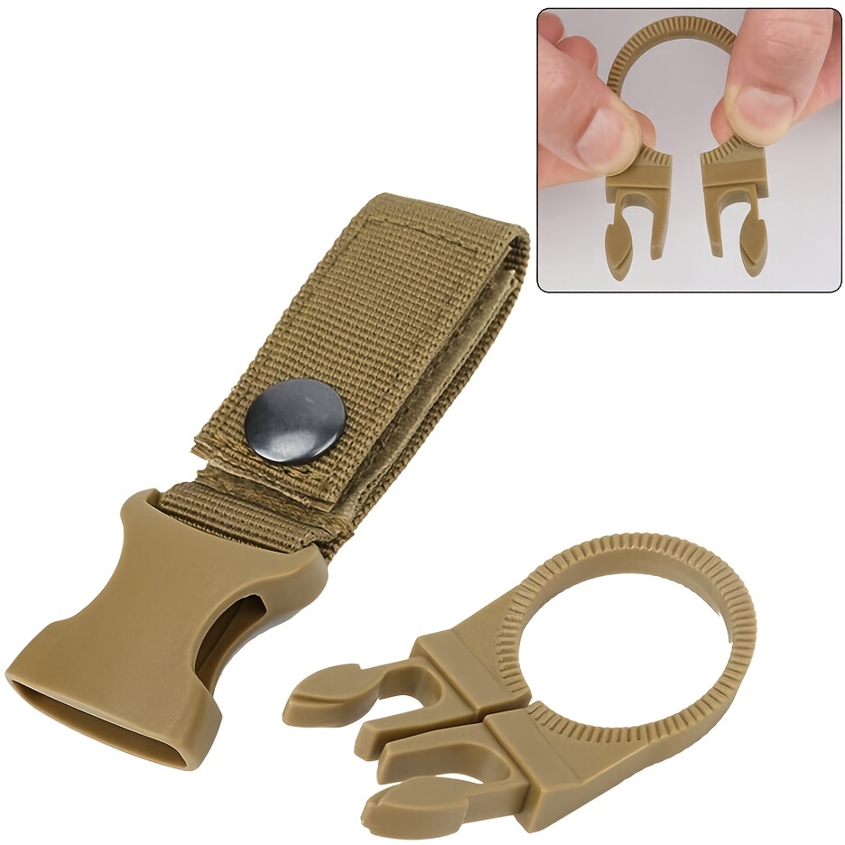 Carabiner Belt Buckle Hook Water Bottle Holder Clip Tactical Hiking Camping  Hook