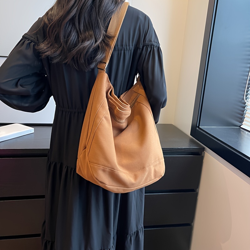 Vintage Crossbody Bag For Women, Large Capacity Hobo Bag, Fashion Faux  Leather Shoulder Bag - Temu
