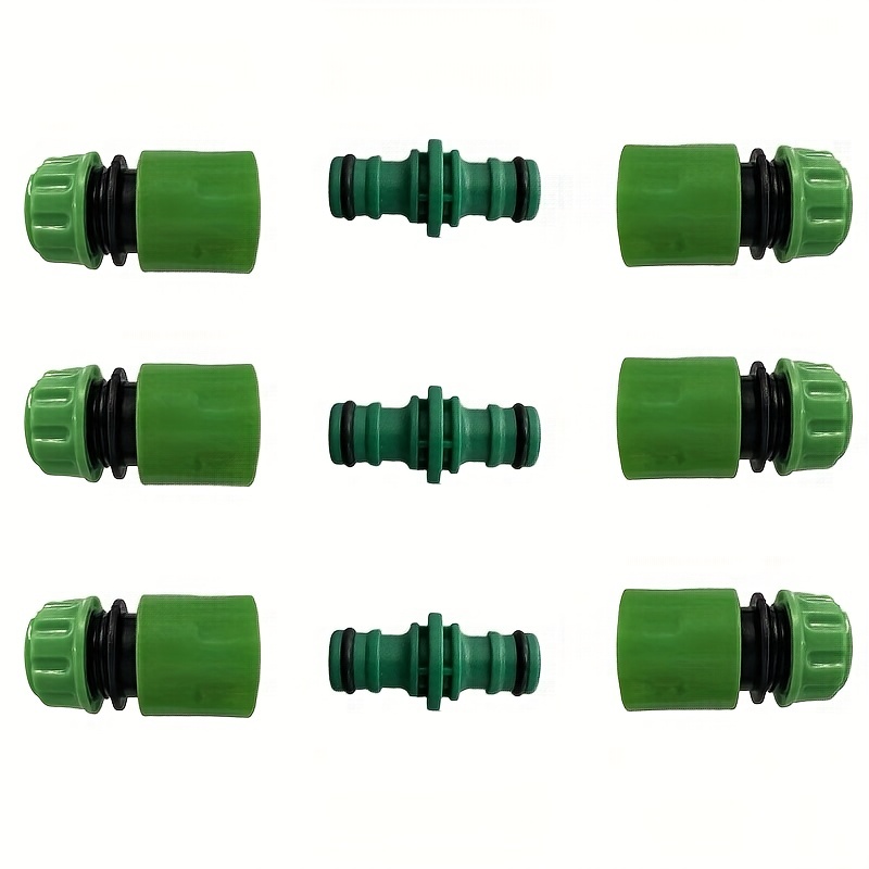 

3 Sets Garden Hose Connectors And Fittings, Plastic Garden Hose Tap Connector Kit Hose Pipe Connector 1/2" End Quick Connect, Water Hose Connector, Watering Equipment