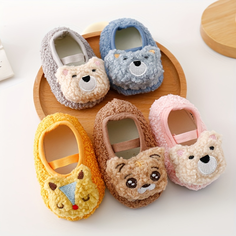 Baby Boy's Non Slip Cute Animals Pattern Knitted Socks Comfy - Temu