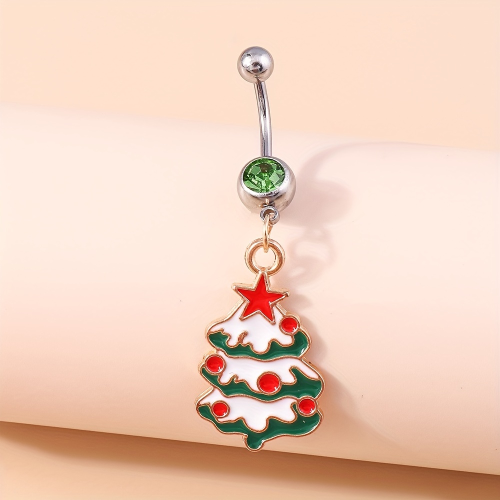 Christmas belly on sale button rings