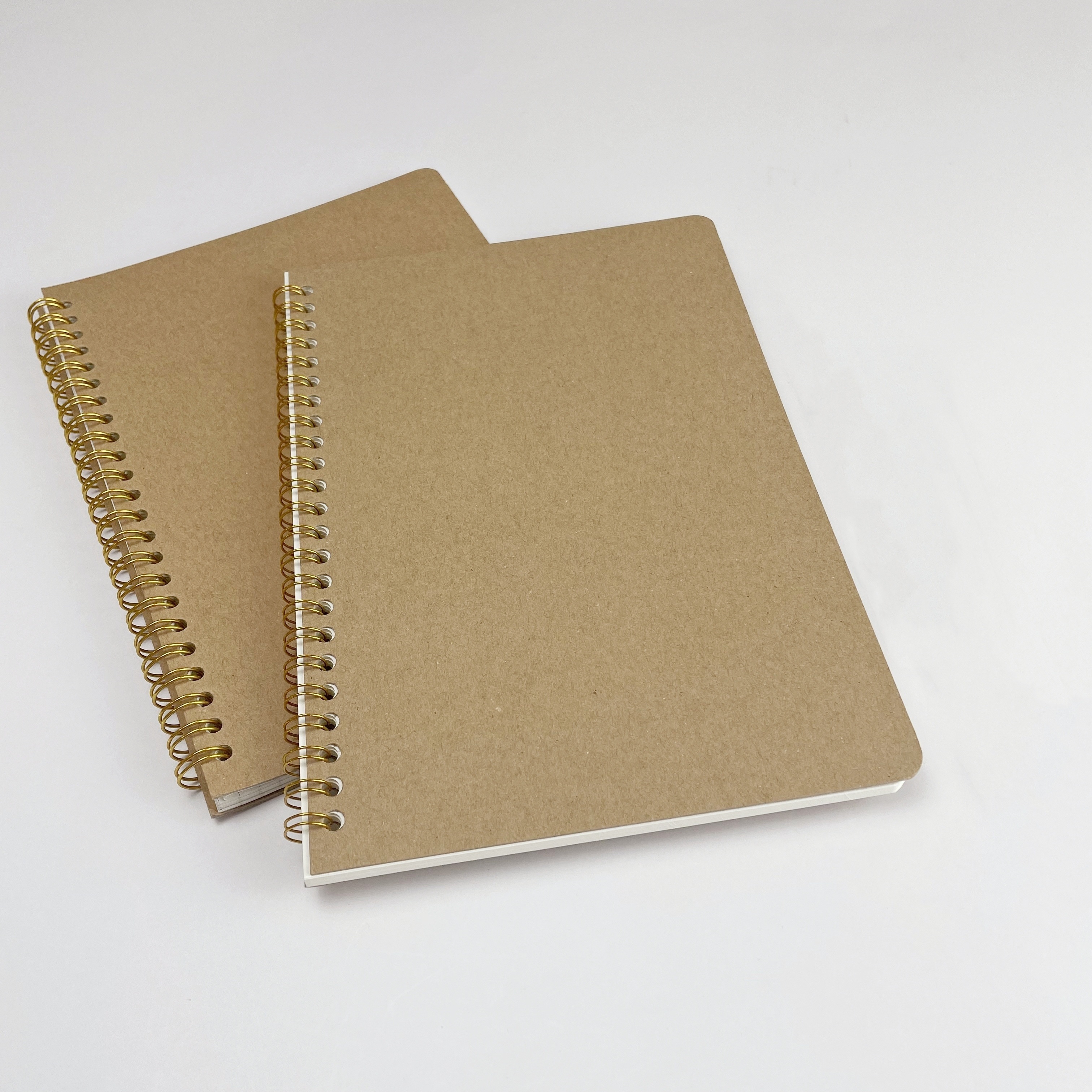 Spiral Bound Graph Paper Notebooks, 50 sheets A5 Journal (5 x 7 In, 4 Pack)  Brown 