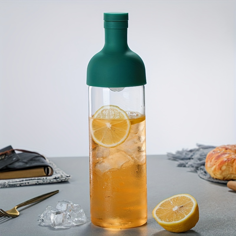 Glass Cold Brew Tea Bottle with Built In Filter