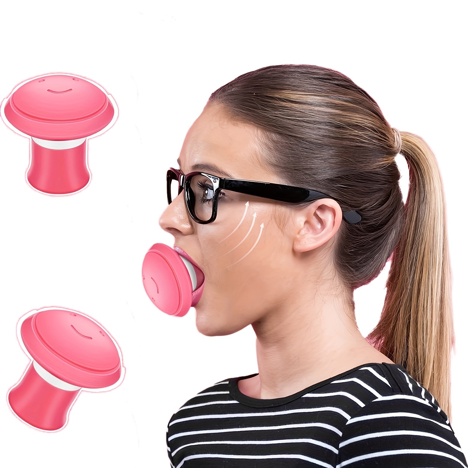Cheap Silicone V Face Facial Lifter Face Exerciser Jaw Exerciser for  Jawline Shaper Masseter Muscle Trainer for Double Chin Reducer Improve  Facial Contours