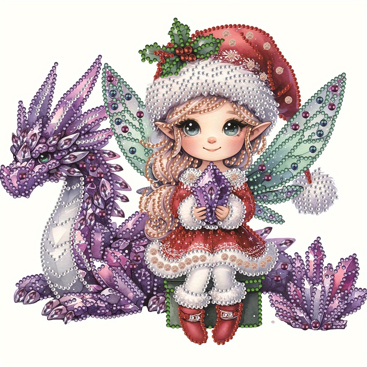 Fairy Elf and her Dragon Diamond Painting Kits by Heartful Diamonds on  Dribbble