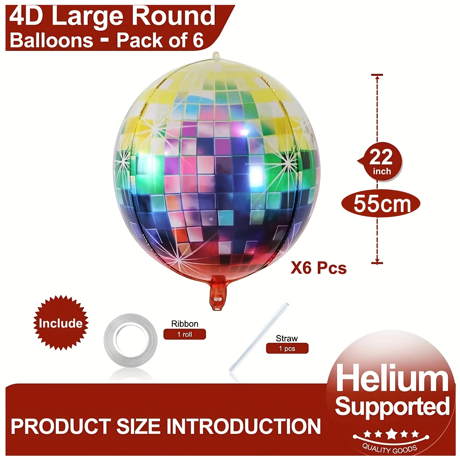 20pcs Ballons Boule Disco Différentes Tailles 4d Grands - Temu Canada
