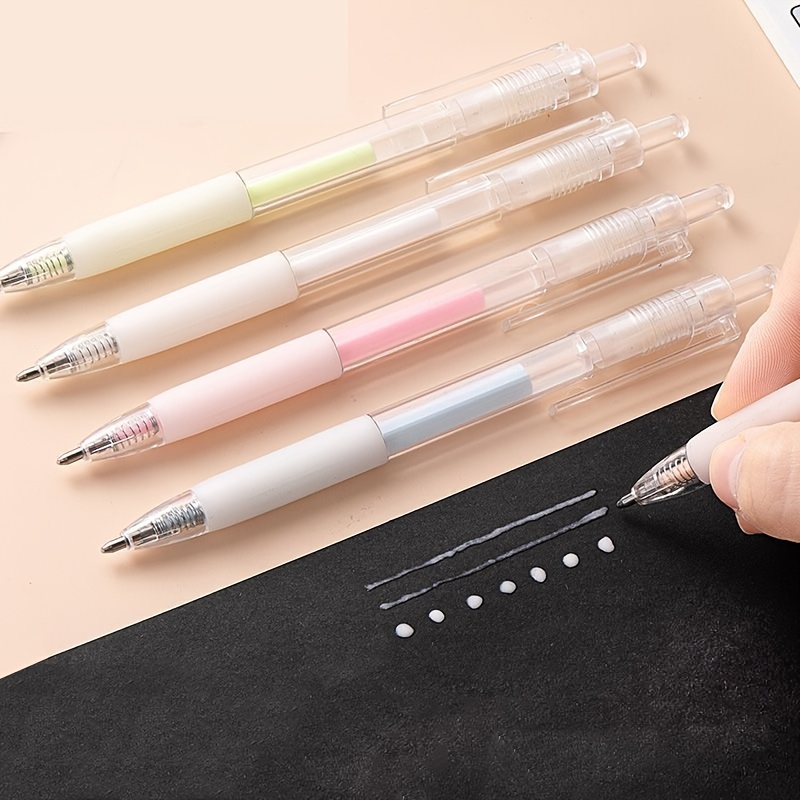 Dispensing Pen Dotting Pen Type Simple Push Type Hand Account Double Sided  Glue Pen Type Hand Account Quick Drying Glue Stationeryï¼ˆ6mlï¼‰