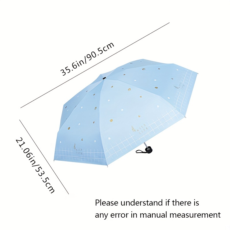 1 Piece Mini Sun Umbrella, Sun Protection And Uv Protection