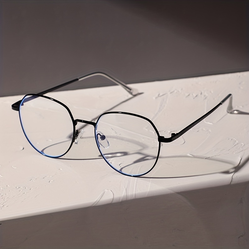 1pair Round Edge Face Repair Glasses