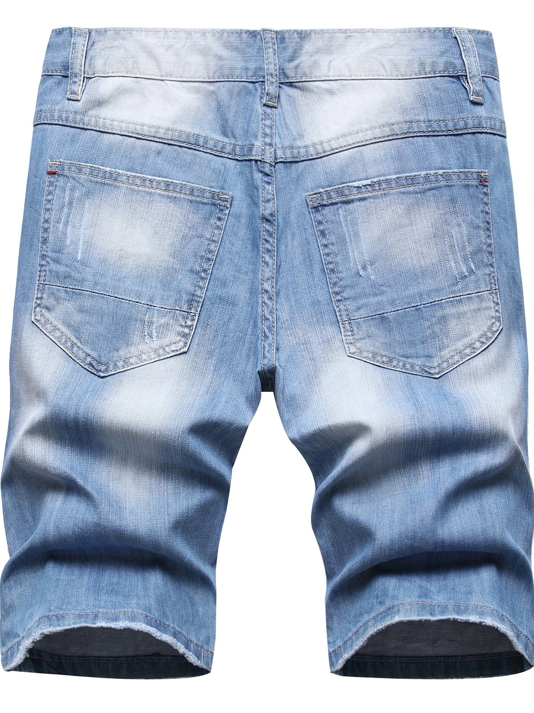 ripped denim shorts mens casual street style distressed denim shorts for summer