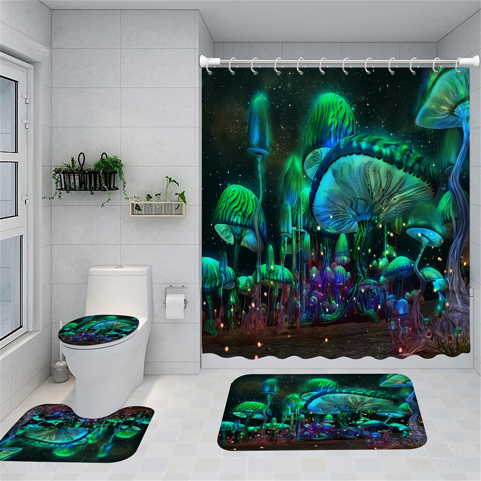 Mushroom Bathroom Decor - Temu