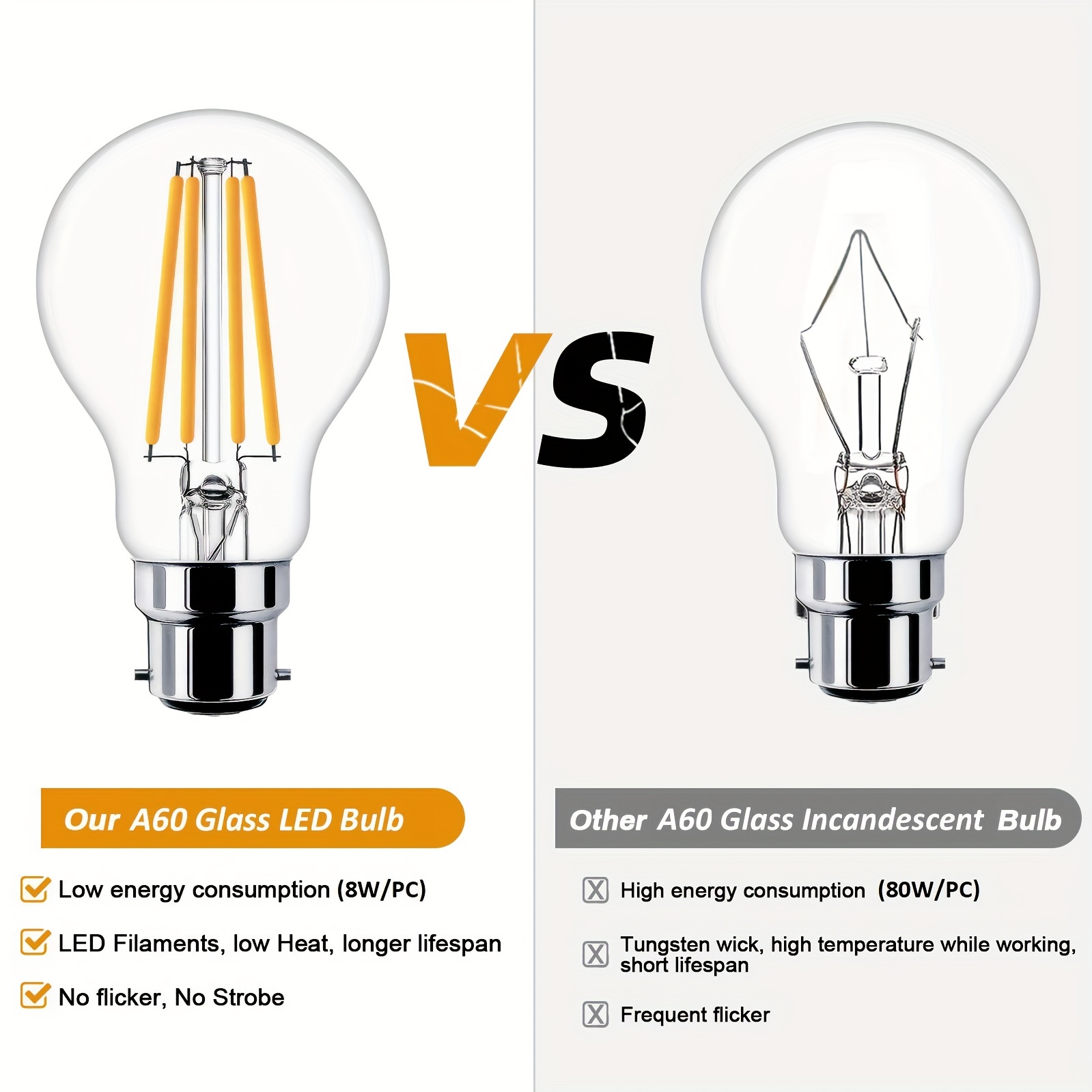 Short led online light bulbs