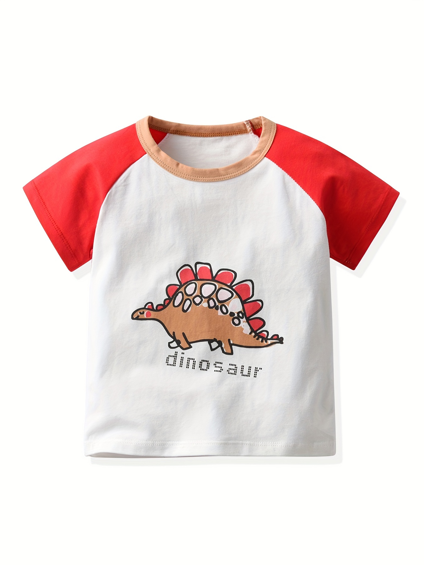 Boys Cute Dinosaur Graphic Print Breathable Soft Cotton - Temu