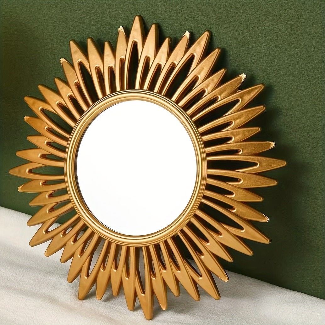 Specchi decorativi specchio da parete rotondo Sunburst bordo