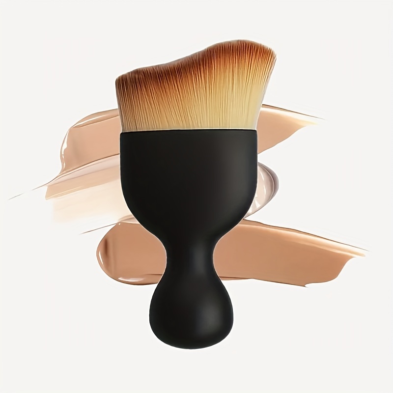 

Kabuki Foundation Powder Brush Face Blender Brush Blush Brush Thick And Dense S Shape Top Multi-function Cosmetic Makeup Brush Liquid Cream Mineral Blending Buffing Concealer Brush