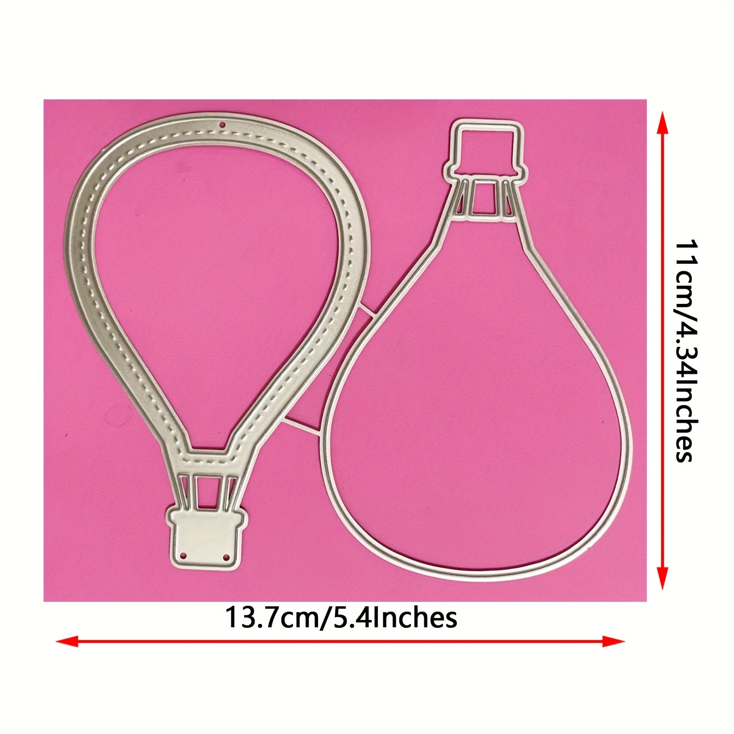 GLOBLELAND 2 Fustelle Metallo Albero Di Cocco – Stampi Taglio Per Scrapbooking E Biglietti Fai Da Te - 2