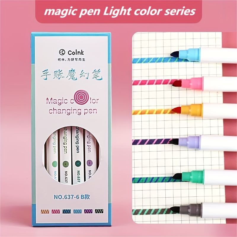 Magic Color Changing Highlighter Marker Pen, Double Tip Chisel Tip, 12 Soft  Colors Fluorescent Markers, Rainbow Pen Journal Diy Notes Painting Art  Supplies - Temu Qatar