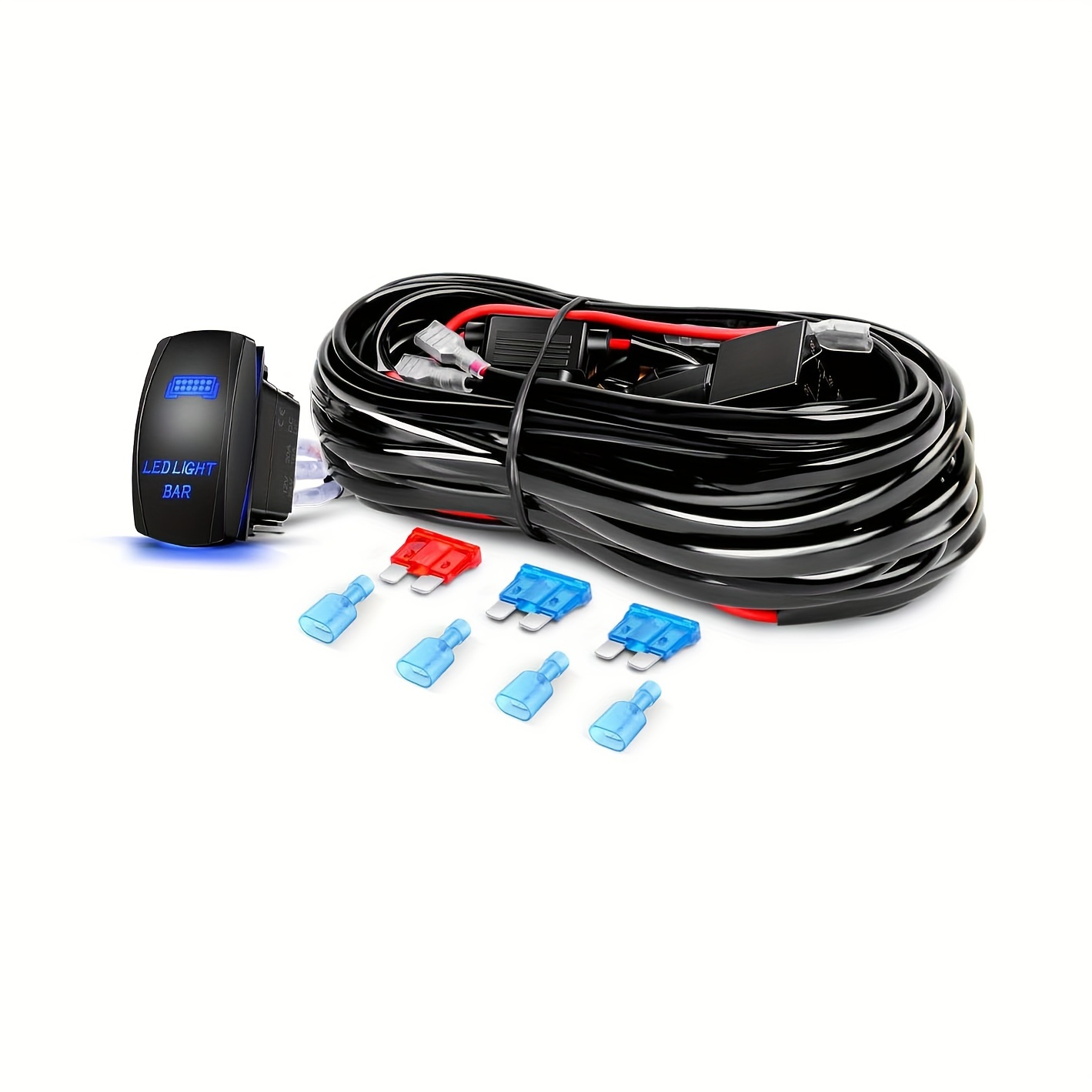 Conectores eléctricos impermeables de 2 pines de 16 AWG, macho y hembra, de  16 AWG, kit de enchufe de arnés de cable adecuado para automóvil, camión