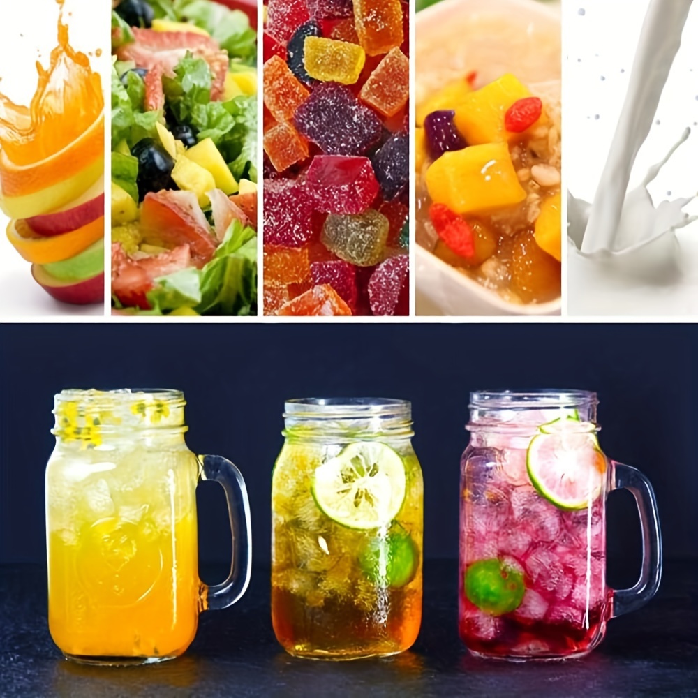 Glass Mason Jars, Glass Storage Jars, Sauce Jars With Regular Sealed Lids,  Suitable For Jam, Salad Jam, Honey, Shower/wedding Gifts, Kitchen Gadgets,  Cheap Items - Temu