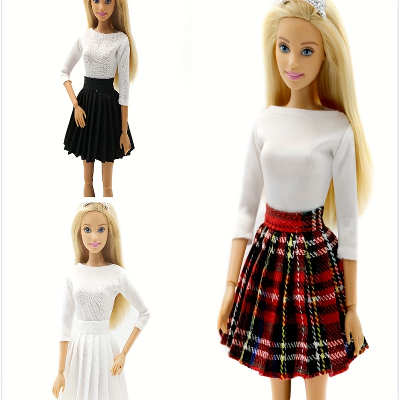  Barbie Camiseta para niñas, Tops de verano de algodón para  niñas, Camisa de manga corta Barbies Girls