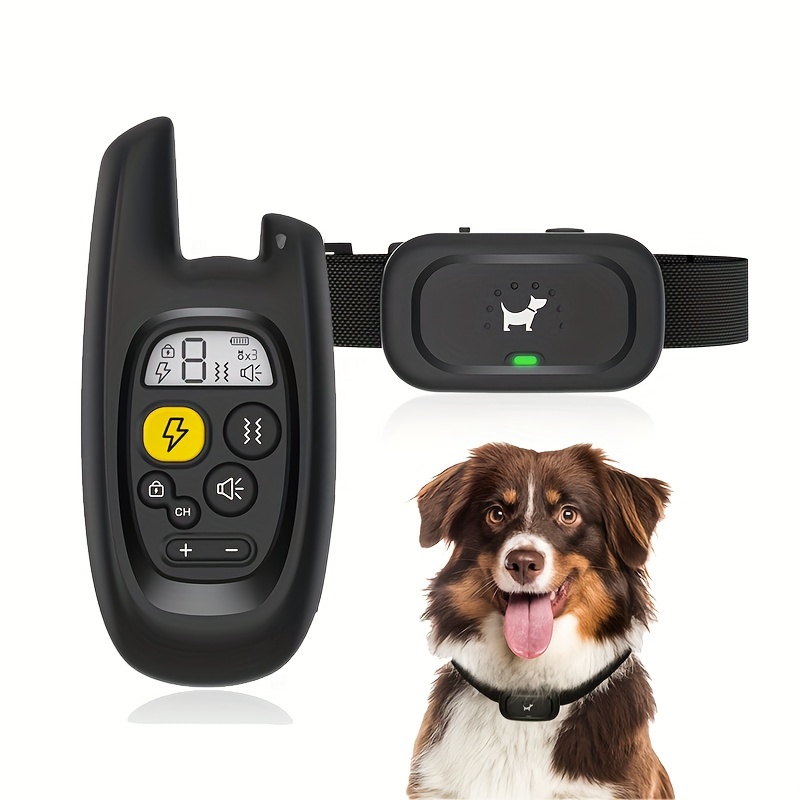 Sistema de valla inalámbrica GPS para perros, sistema inalámbrico de valla  para collar de perro, pantalla táctil LED, collar recargable impermeable