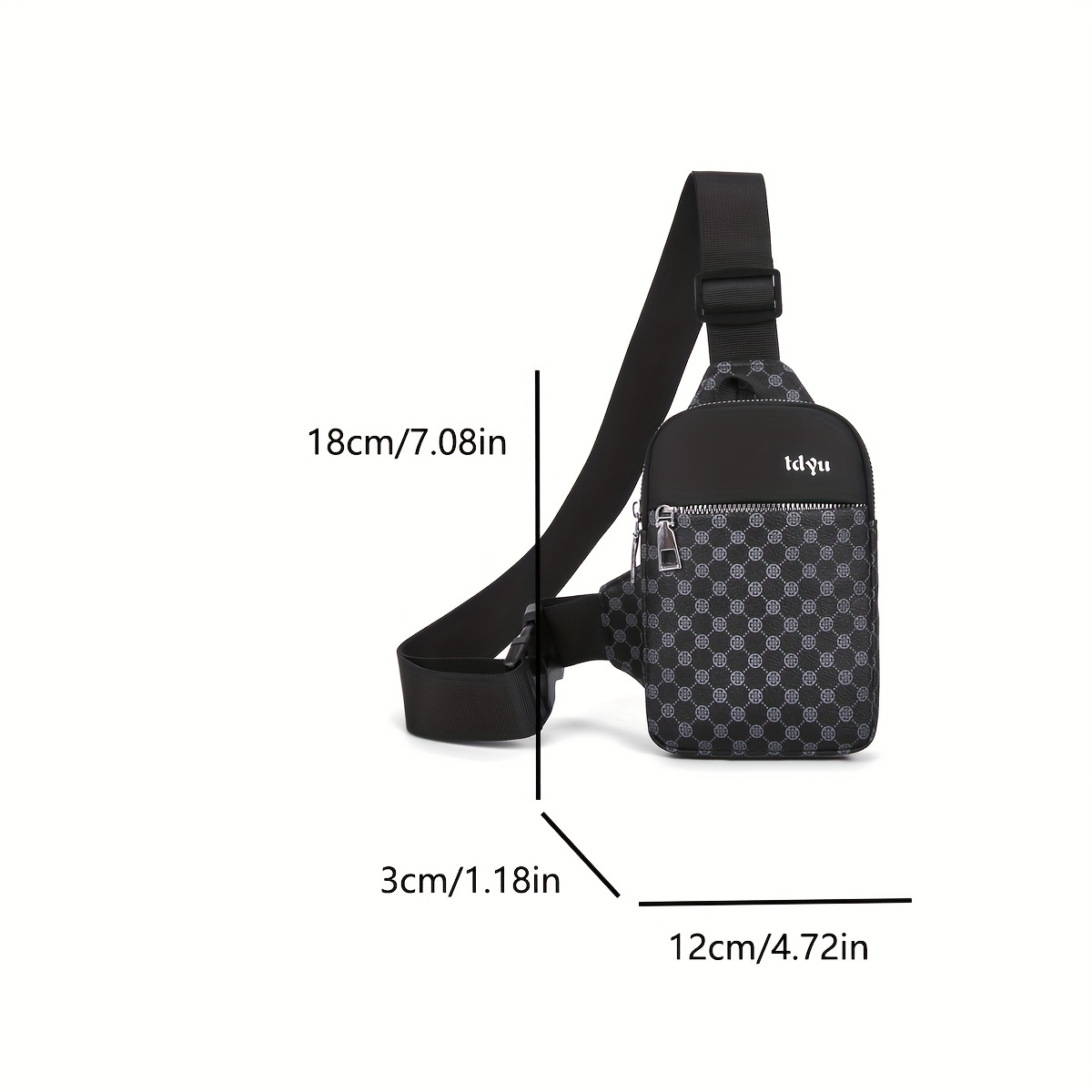 Men's Crossbody Bag, Simple Casual Mini Crossbody Pack Cell Phone Bag