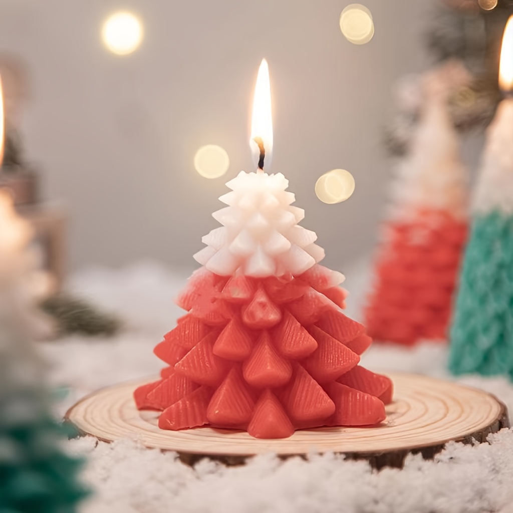 Regalo de Velas de Navidad en forma de árbol de Navidad Adornos de