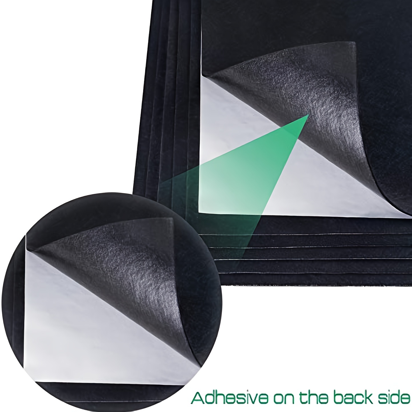 Adhesive Felt Sheet Black Felt Fabric Adhesive Sticky Back - Temu