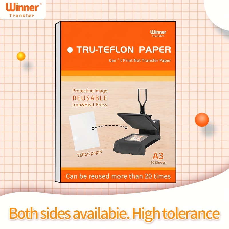 Heat Transfer Double Sided Matte Thermal Teflon Paper Heat - Temu