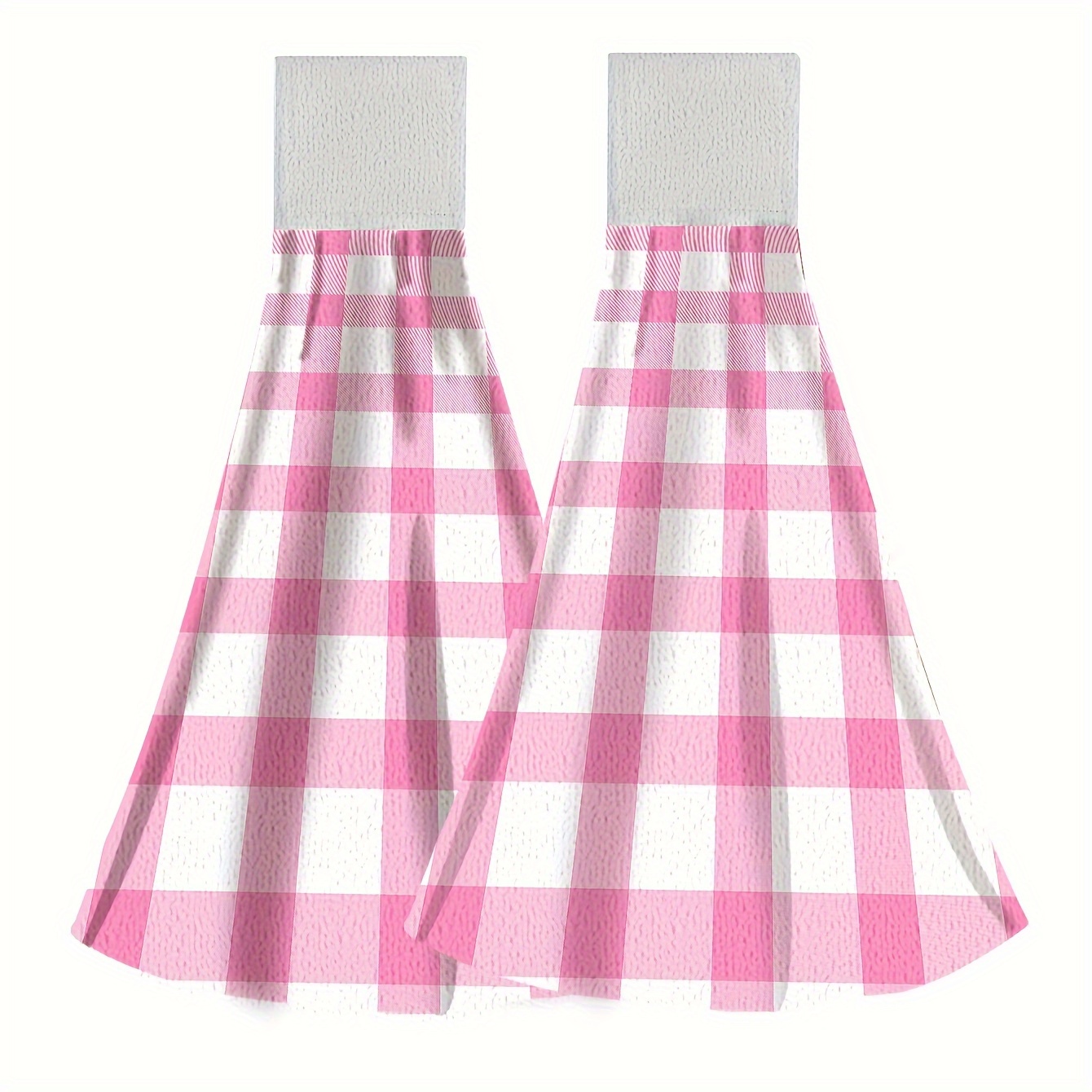 Plaid Pattern Fingertip Towels Hanging Towel For Wiping - Temu