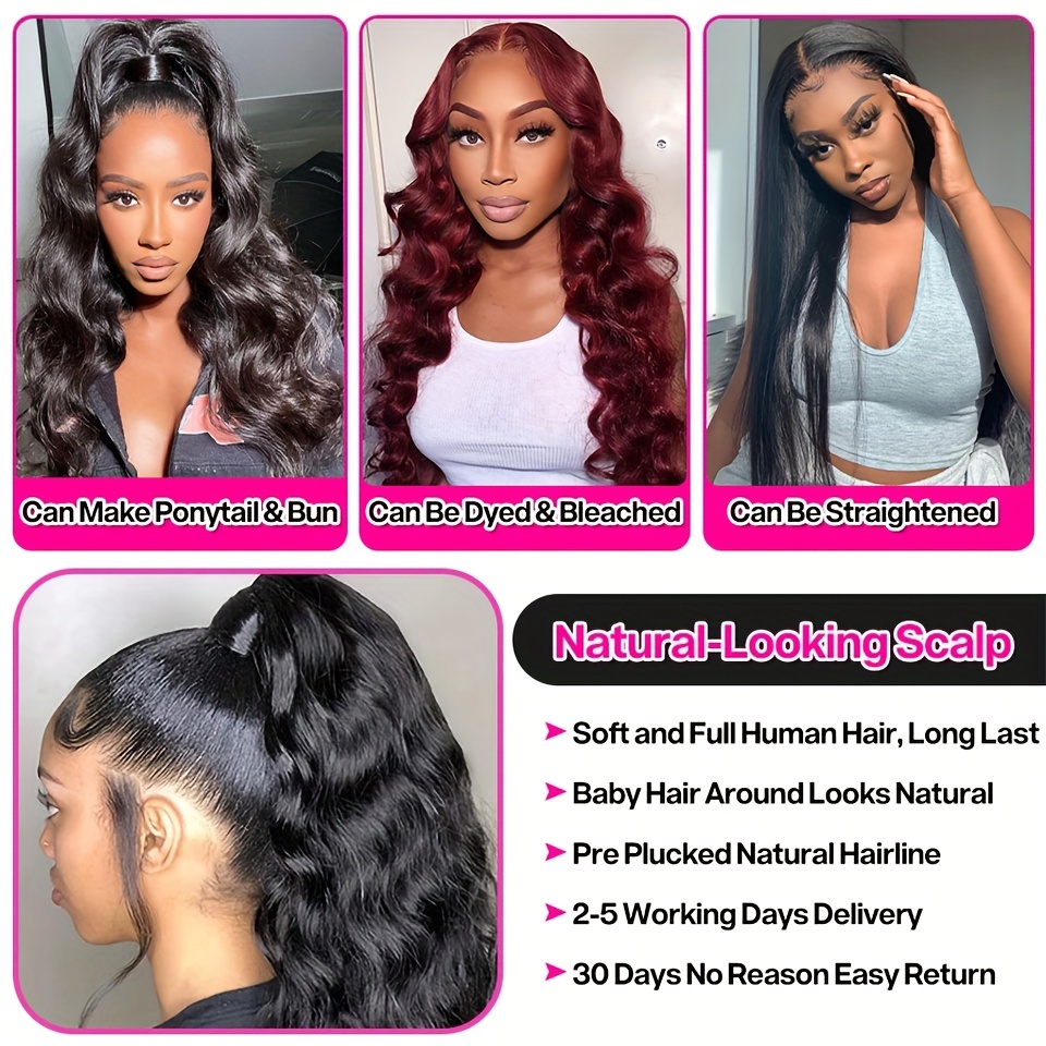 150 13x2 Human Hair Wig Body Wave Lace Front Wig Human Hair