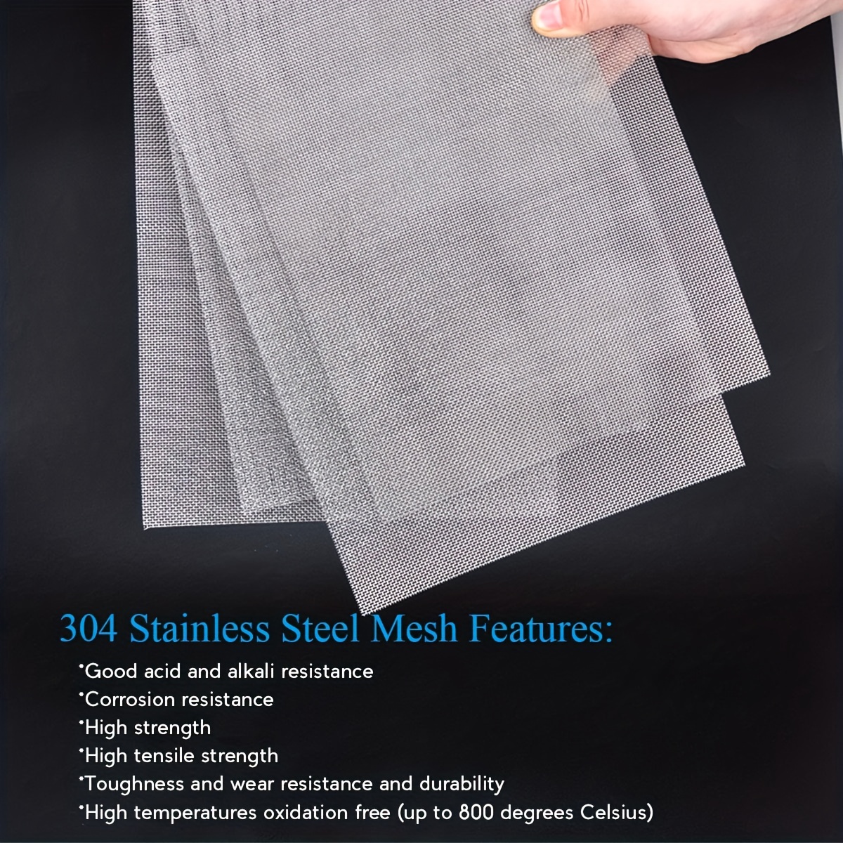  304 Stainless Steel Woven Metal Mesh, Heat Resistant
