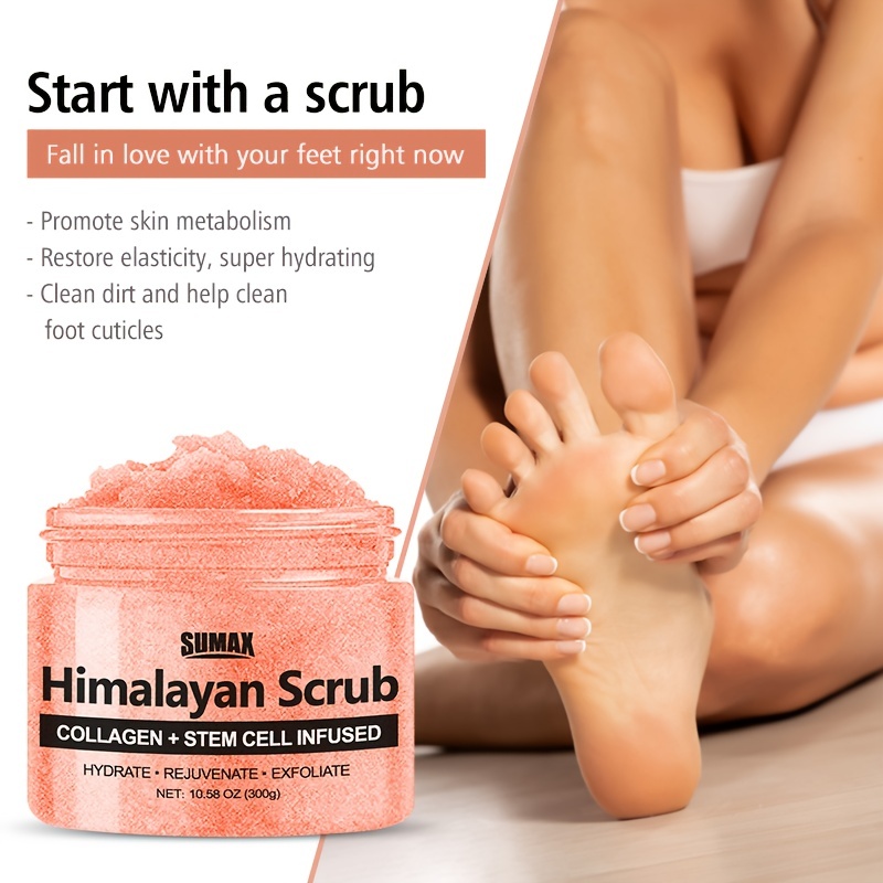 Himalayan Salt Foot Scrub natural Exfoliating Salt Used To - Temu