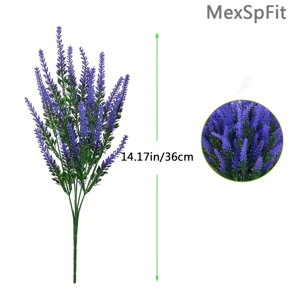 6 Pacchetti Fiori Artificiali Fiori Lavanda Protezione Uv - Temu Italy