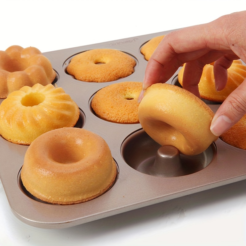 Baking Pan 6 Cup Non stick Donut Pan metal Cookie Sheet - Temu