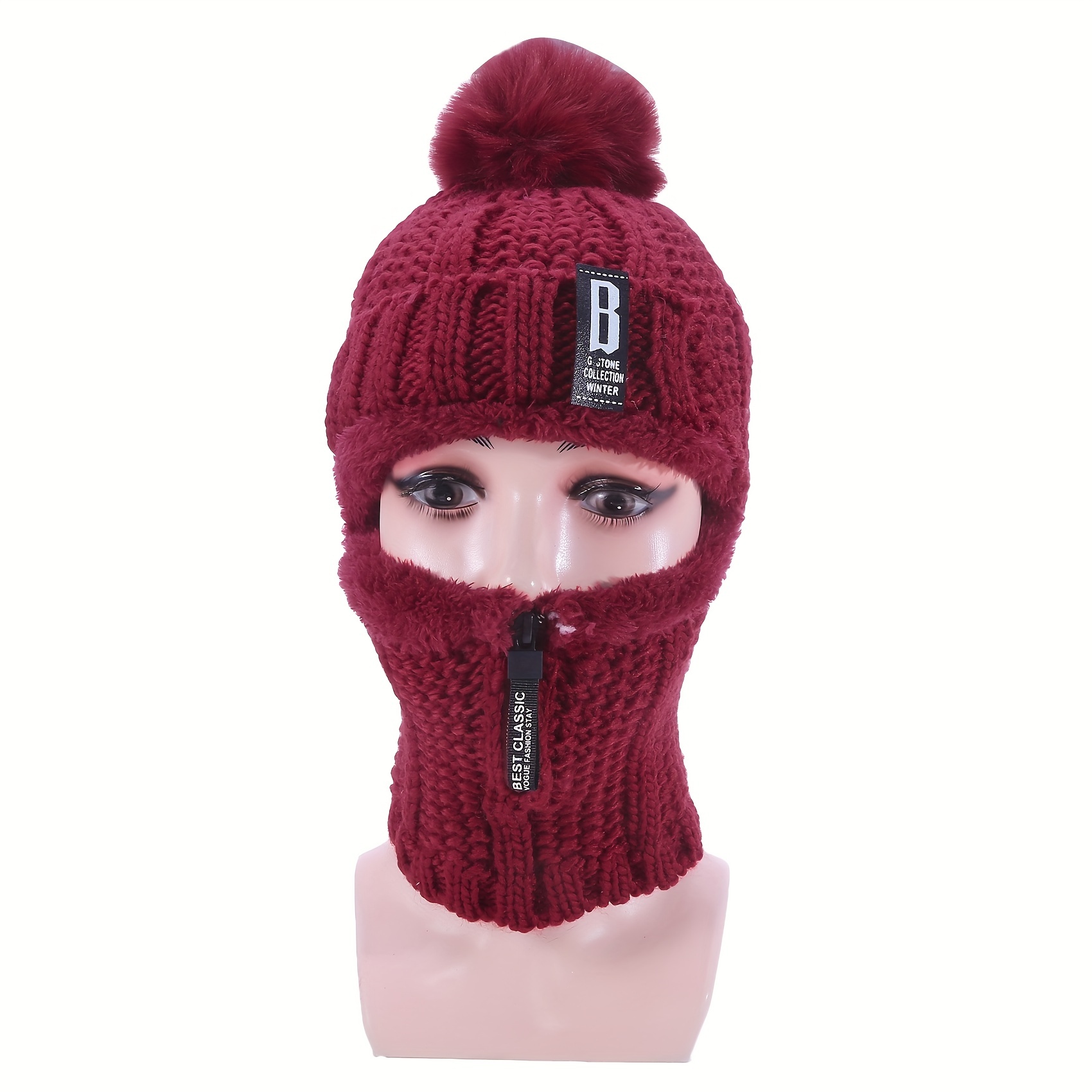 Warm Balaclava Ski , Headwear Warmer Fleece Cover Otoño Invierno