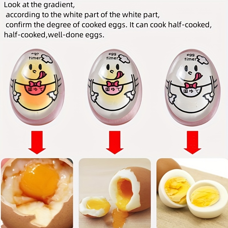 Egg timer indicator soft-boiled display egg cooked degree mini egg boiler  uk
