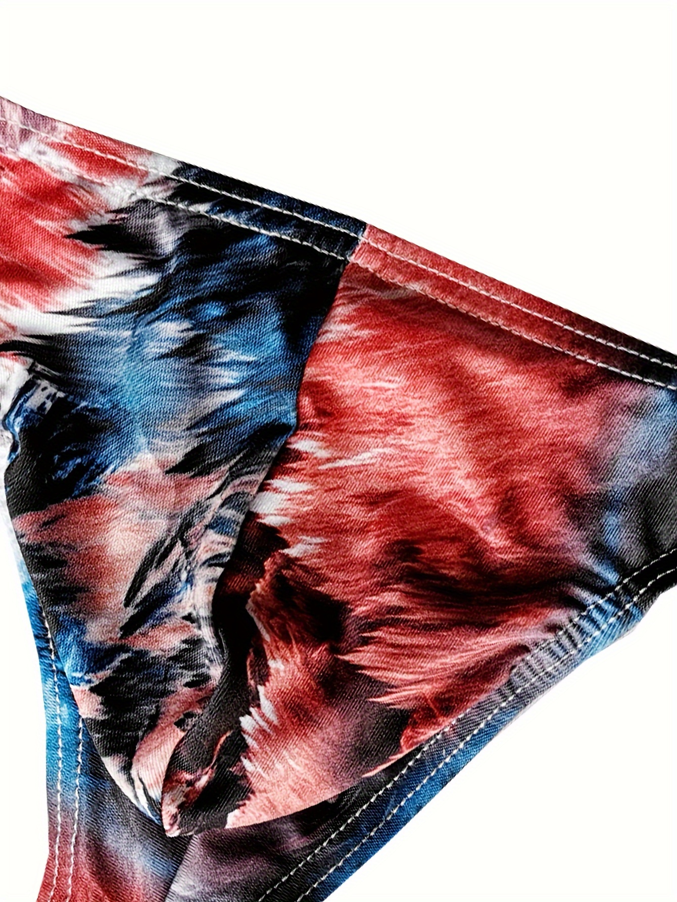 Men's flag briefs with cocks, low-waist underpants, tailored fit