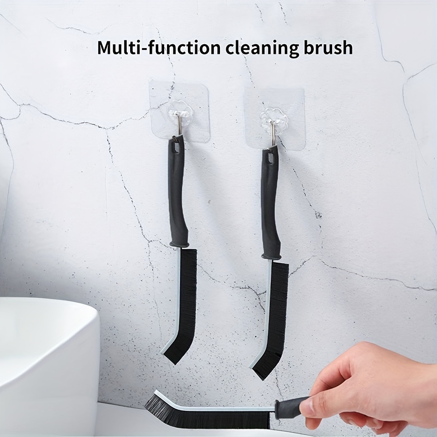 Groove Cleaning Brush With Long Handle Hard Bristle Brush - Temu