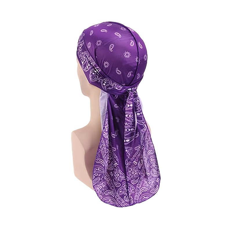 Silky Durag Mujeres Hombres Bandana Cola Larga Hip hop - Temu